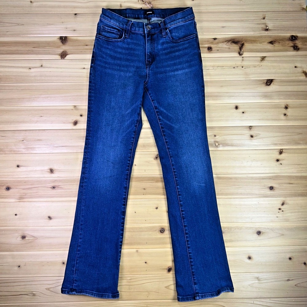 Express Jeans Womens 6 Bootcut Mid Rise Denim Blue Jeans